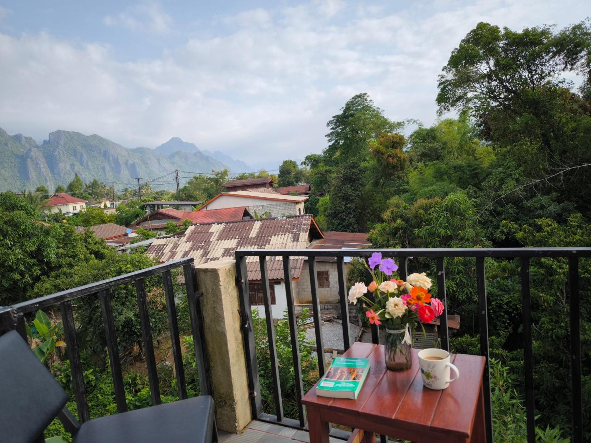 Dok Champa Resort Vang Vieng Extérieur photo